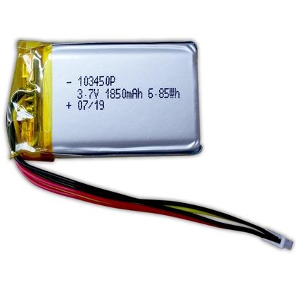 BAKTH-103450P-1S1P 3.7V 1850mAh Lithium Polymer Battery Pack for Trackers and Sensors