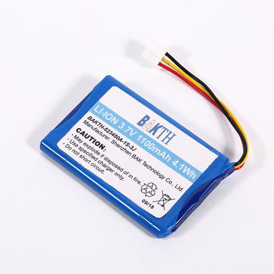523450 3.7v 1100mah 1s1p Rechargeable Portable Smart Li-ion Battery Pack