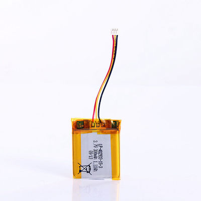 Square Lithium Ion Polymer Cell 3.7V 300mah Flat Lithium Polymer Battery