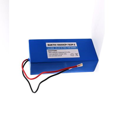 Customized 25.2V 6700mah 18650 Battery Pack Storage Battery for Electric Bike Lithium Ion Batteries
