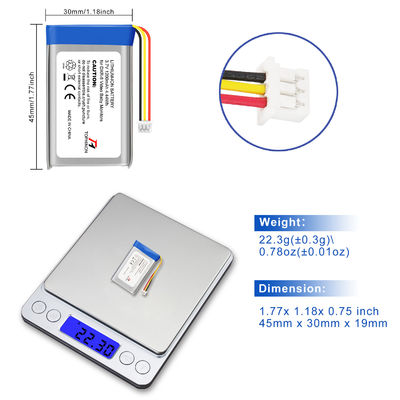 Rechargeable Replacement Li Ion Battery 3.7V 1200mAh For DXR 8 Baby Video Monitor