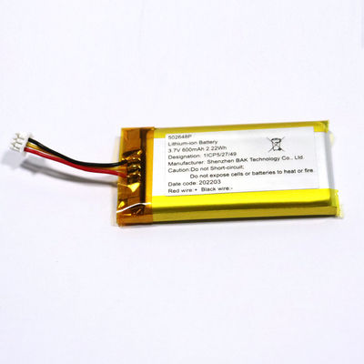 Customized OEM 600mah 60025P600A 502648P Lithium Polymer Battery Pack Power Bank Li Ion Polymer