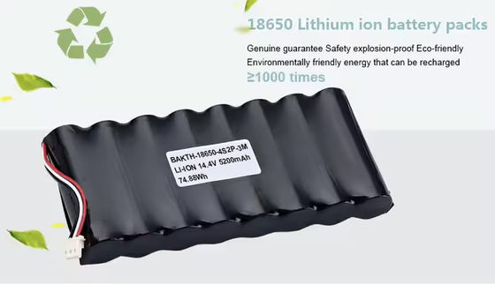 Customized Lithium Ion Batteries 14.4V 5200mAh 18650 4S2P Rechargeable Li-ion Battery Pack for Electric Toys