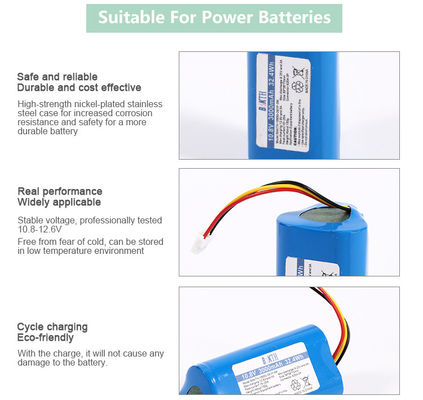Consumer Electronics Use 18650 3S 10.8V 3000mAh Rechargeable Lithium Ion Battery Pack for Electric Scooter