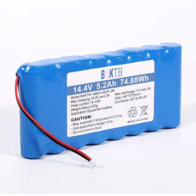 Hot Sale High Quality Wholesale 18650 4S2P Li-ion Batteries 14.4v 5200mah Rechargeable Li-ion Battery Pack