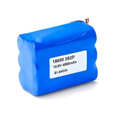 OEM Customizable Li-Ion Battery Pack 18650 3S1P 3S2P 3S4P 3S7P 11.1V 4800mAh Lithium Batteries for Full Applications