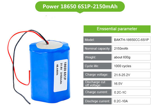 Wholesale Battery Wrap 18650 21.6 Volt 2150mah Rechargeable Lithium Ion Battery Pack