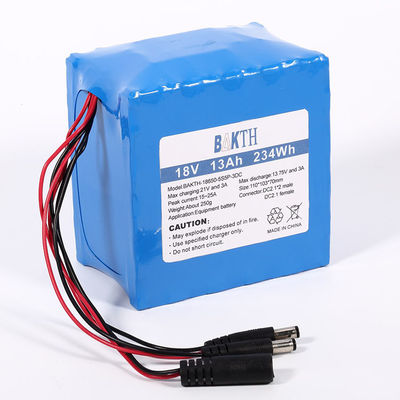 Custom Golf Carts Use Li Ion Battery Packs High Power BAKTH-18650-5S5P-3DC 18V 13Ah Rechargeable Lithium Battery Pack
