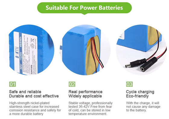 18650 Li Ion Rechargeable 36V 13Ah 10S5P Li-ion Battery for Electric Bike 36 Volt Lithium Battery Pack