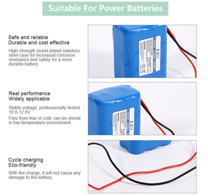 BAKTH Battery Pack 18650 Dry 5.0AH Rechargeable 3s Lithium Ion Battery Pack 10.8V
