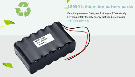 21.6V Rechargeable Lithium Ion 4800mAh 18650 Li-ion Battery Packs