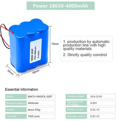 Oem 3S2P 4S2P 2P3S 5S2P 8S2P 12S2P 18650 10S2P 36V 4400Mah Lithium Ion Battery Pack