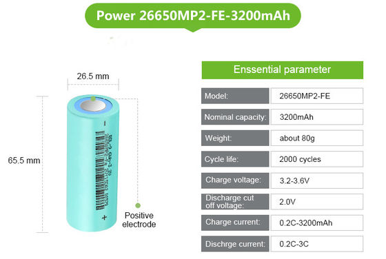 Wholesale Power Tool Use 26650 Cylindrical LiFePO4 Battery Cell 3.2v 3200mah Lithium Iron Phosphate Batteries