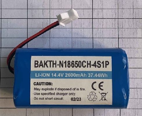 High Capacity Factory Price BAKTH-N18650CH-4S1P 14.4V 2600mAh Lithium Ion Battery Pack Rechargeable for Wearable Appliance