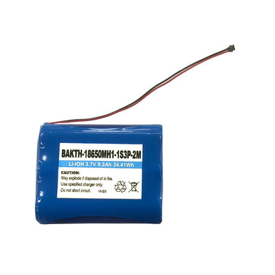Consumer Electronics Use BAKTH-18650MH1-1S3P-2M 3.7V 9300mAh Rechargeable Lithium Ion Battery Pack