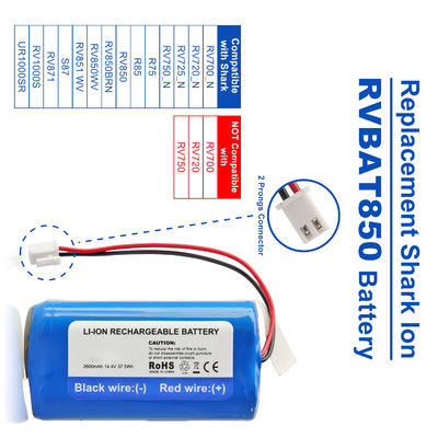 14.4V 2600mAh Replacement Shark RVBAT850 Battery for Vacuum Cleaner