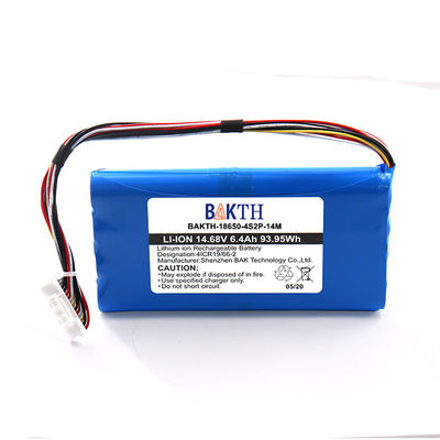 Customized Lithium Ion Batteries 14.68V 6.4Ah 18650 4S2P Rechargeable Li-ion Battery Pack for Electric Toys