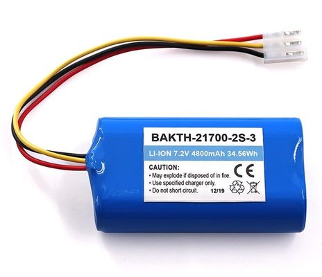 Lithium Battery for Flashlight OEM 21700 7.2V 4800mAh Li-ion Pack
