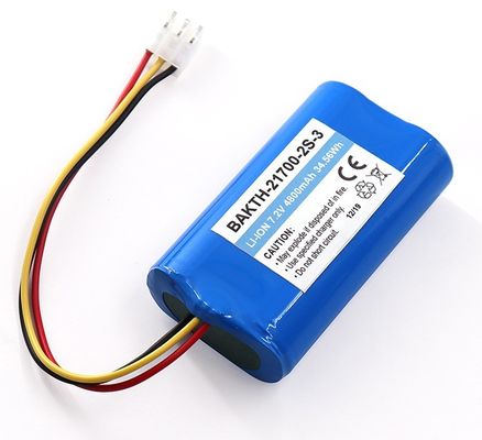Lithium Battery for Flashlight OEM 21700 7.2V 4800mAh Li-ion Pack