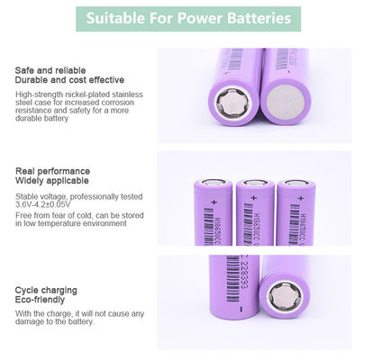 Beauty Apparatus Lithium Ion Battery Cell 18650 3.6V 3.7V 2500Mah High Rate 20A 30A Discharge Current Power Type Li-ion Battery