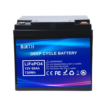 LiFePo4 Battery Pack High Cycle Life Rechargeable Portable 12.8V 60Ah Battery Pack