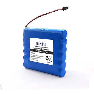11.1V 8.8Ah 97.7Wh Rechargeable Lithium Battery Pack Custom Lithium Ion Battery Packs
