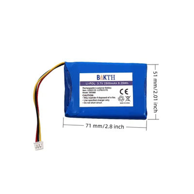 3.7V 2500mAh Li Poly Rechargeable Battery Pack Li Ion Polymer Battery Pack
