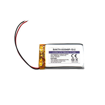 503048P Li Polymer Battery Pack 3.7V 750mAh For Electronic Applications