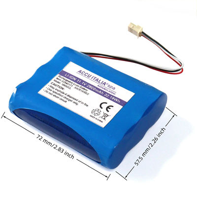 Rechargeable Custom 18650 Battery Pack 7.2V 2200mAh High Performance