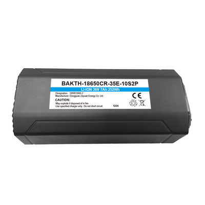 Custom 18650 Lithium Ion Battery Pack 10S2P 36V 7Ah With Plastic Casing