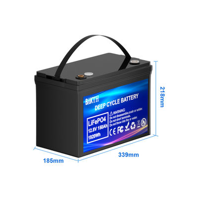 Portable Rechargeable Lithium Battery 12.8V 150ah Lifepo4 Battery