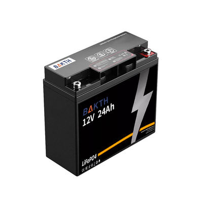 12V 24Ah LiFePO4 Battery Pack Long Lifespan High Safety Rechargeable Lightweight
