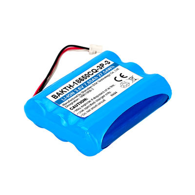 Customized Li Ion Battery Pack BAKTH 18650CQ-3P-3 7650mAh For Eletronics