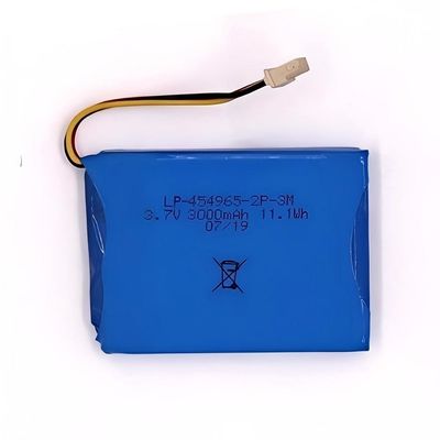 3000mAh Lipo Battery Power Bank Rechargeable Battery Pack LP-454965-2P-3M For Electronic