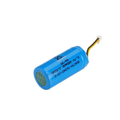 3.7v 700mAh Lithium Ion Battery Pack BAKTH 16340 1S 3 Rechargeable Lithium Ion Battery Cells