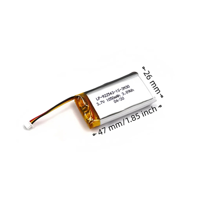 3.7V 1050mAh Li-Po Battery LP-922543 for Bluetooth Medical GPS Devices
