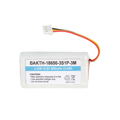 Long-lasting Performance 3S1P 18650 Lithium Battery Pack 10.8V 3000mAh