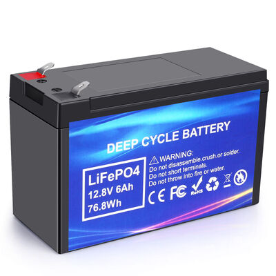 Longue durée de vie de la batterie LiFePO4 de 12,8 V 6 Ah pour les systèmes à faible consommation de 12,8 V