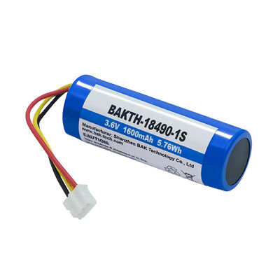 Compact Power Pack 3.6V 1600mAh 18490 Cell Battery for Industrial Controllers