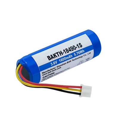 Compact Power Pack 3.6V 1600mAh 18490 Cell Battery for Industrial Controllers