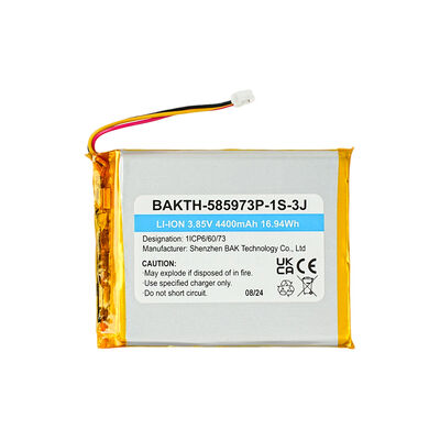 BAKTH-585973P-1S-3J 3.85V 4400mAh Lithium Polymer Battery Pack for Smart Devices