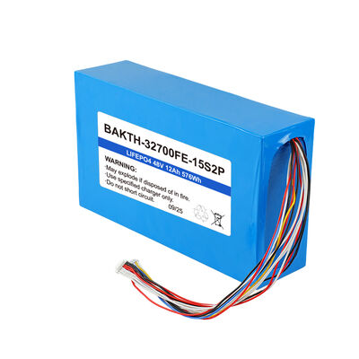 BAKTH-32700FE-15S2P 48V 12Ah LiFePO4 Golf Cart Battery Pack for Energy Storage Systems