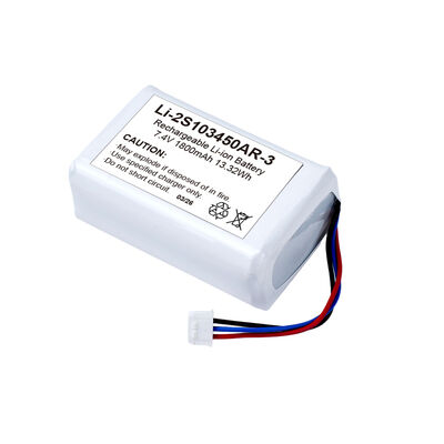 Customizable 103450AR Rechargeable Li-ion Battery 7.4V 1800mAh Lithium Pack
