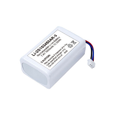 Customizable 103450AR Rechargeable Li-ion Battery 7.4V 1800mAh Lithium Pack