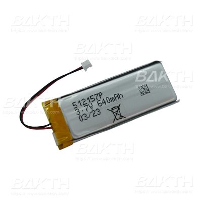 Lithium Ion Polymer Battery Pack BAKTH-512157P-1S-3 Untuk Perangkat Portable
