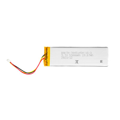 BAKTH-7045145H-1S-3 Slim Li-Polymer Battery Pack for Portable Consumer Electronics